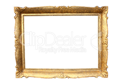 gold plated wooden picture frame