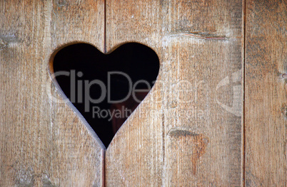 wooden door of an old toilette