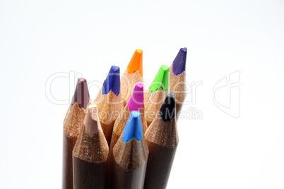 colour pencils isolated