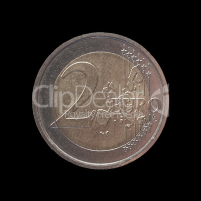 two euro coin