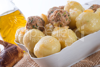 dumplings with meatball