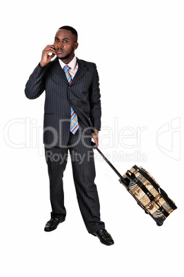 businessman with suitcase. businessman with suitcase.