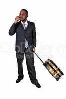 businessman with suitcase.