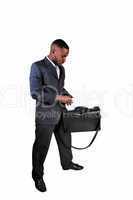 black man with briefcase