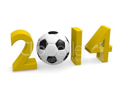 2014 soccer , 3d image