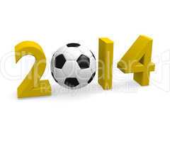 2014 soccer , 3d image