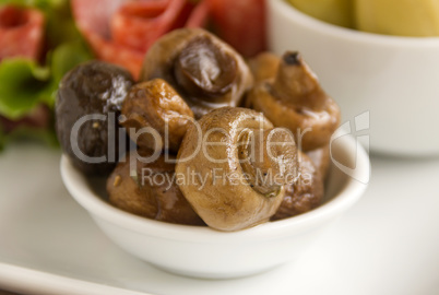 marinated mushrooms