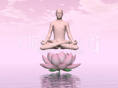 pink zen - 3d render