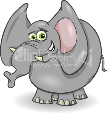 cute elephant cartoon illustration