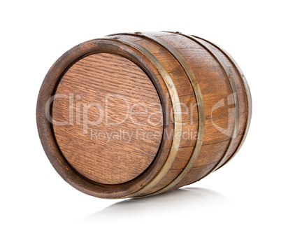 Brown wooden barrel