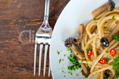 italian pasta and mushroom sauce