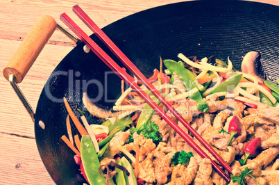 china wok- vintage style