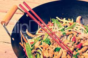 china wok- vintage style