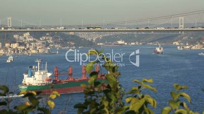 tanker passing Bosporus