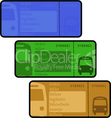 Bus tickets