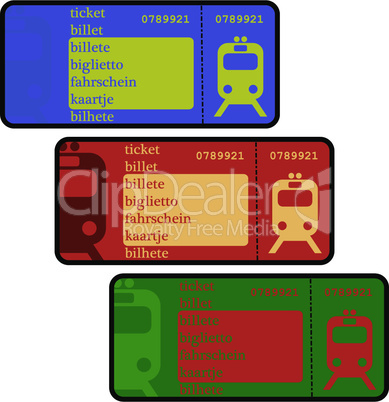 Train tickets