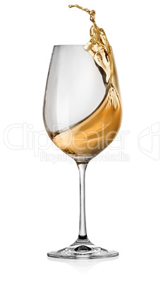 Splashes of white wine