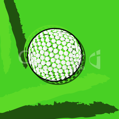 Stylized golf ball