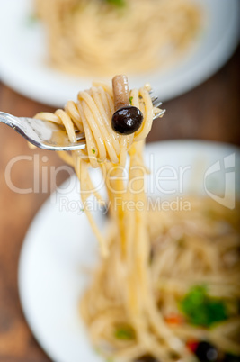 italian pasta and mushroom sauce