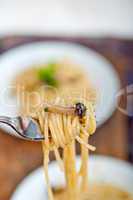 italian pasta and mushroom sauce