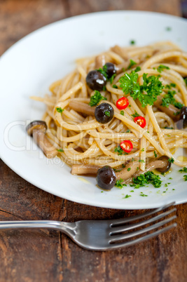 italian pasta and mushroom sauce