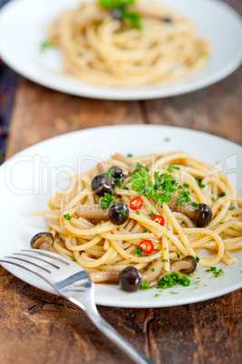 italian pasta and mushroom sauce