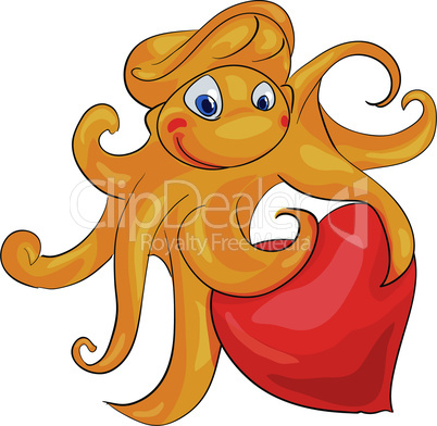 octopus with heart.eps