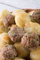 dumplings with meatball