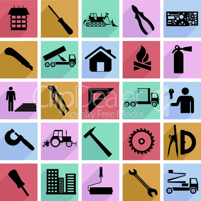 Construction symbols.