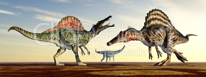 Spinosaurus und Puertasaurus