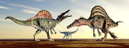 Spinosaurus und Puertasaurus