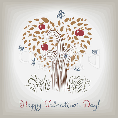 elegant valentine's tree