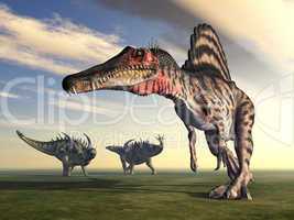 spinosaurus und gigantspinosaurus