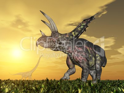 dinosaurier pentaceratops