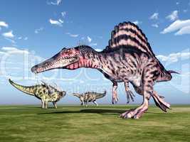 Spinosaurus und Gigantspinosaurus