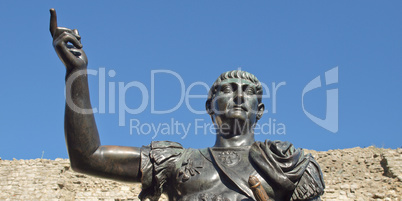 emperor trajan statue