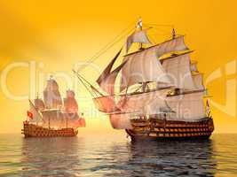 Die Seeschlacht von Trafalgar