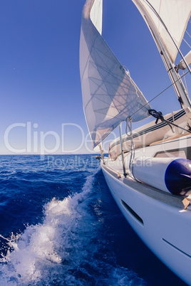 Sailing boat in the sea