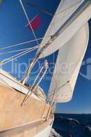 Sailing boat  in the sea