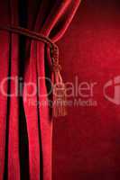 red theatre curtain