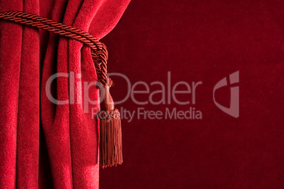 red theatre curtain