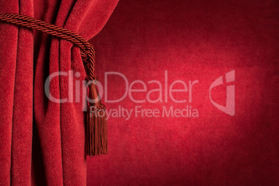 red theatre curtain