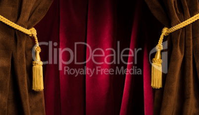 red theatre curtains