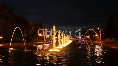 Batumi night fountain, Georgia