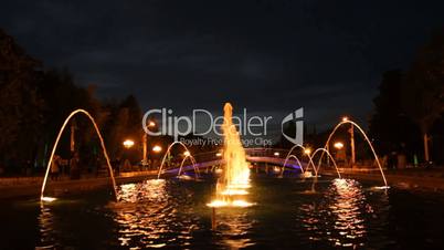 Batumi night fountain, Georgia