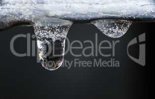 icicles and drop water