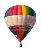 multicolored balloon white isolated