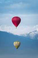 red balloon in the blue sky