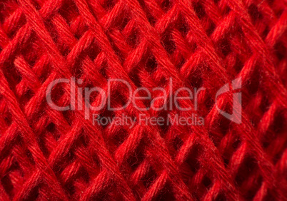 red yarn close up