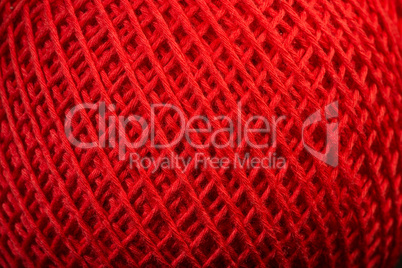 red yarn close up